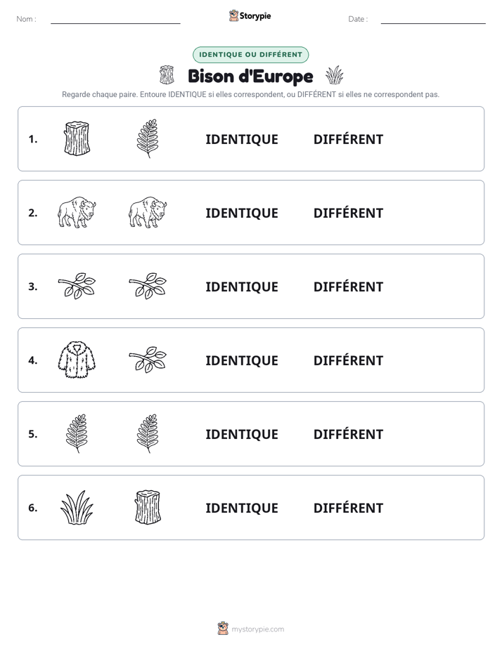 Identique ou Différent