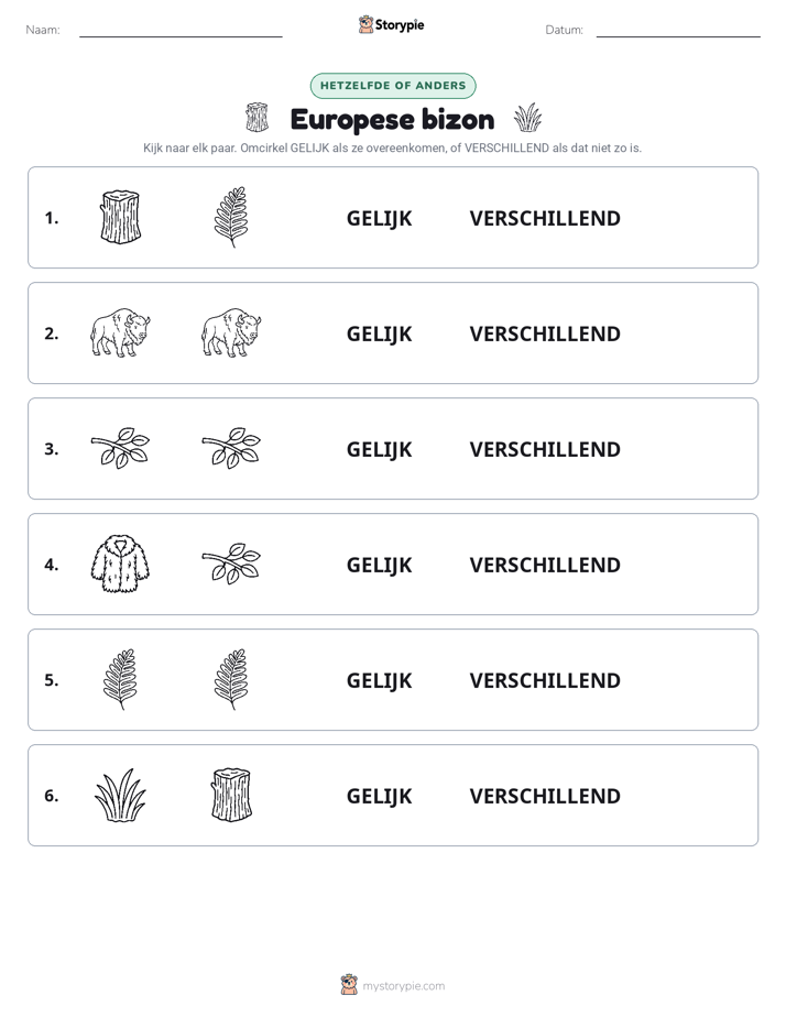 Zelfde of Verschillend