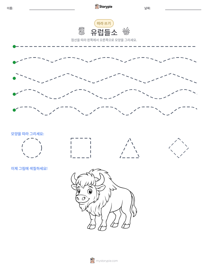 따라 쓰기