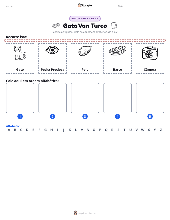 Recortar & Colar Alfabeto
