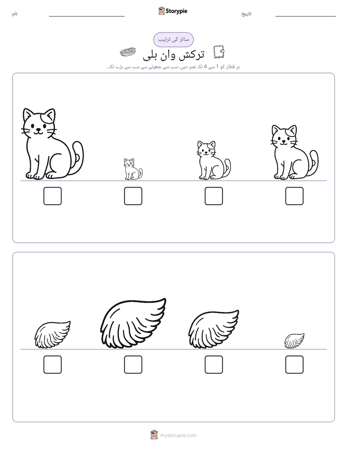 سائز کی ترتیب