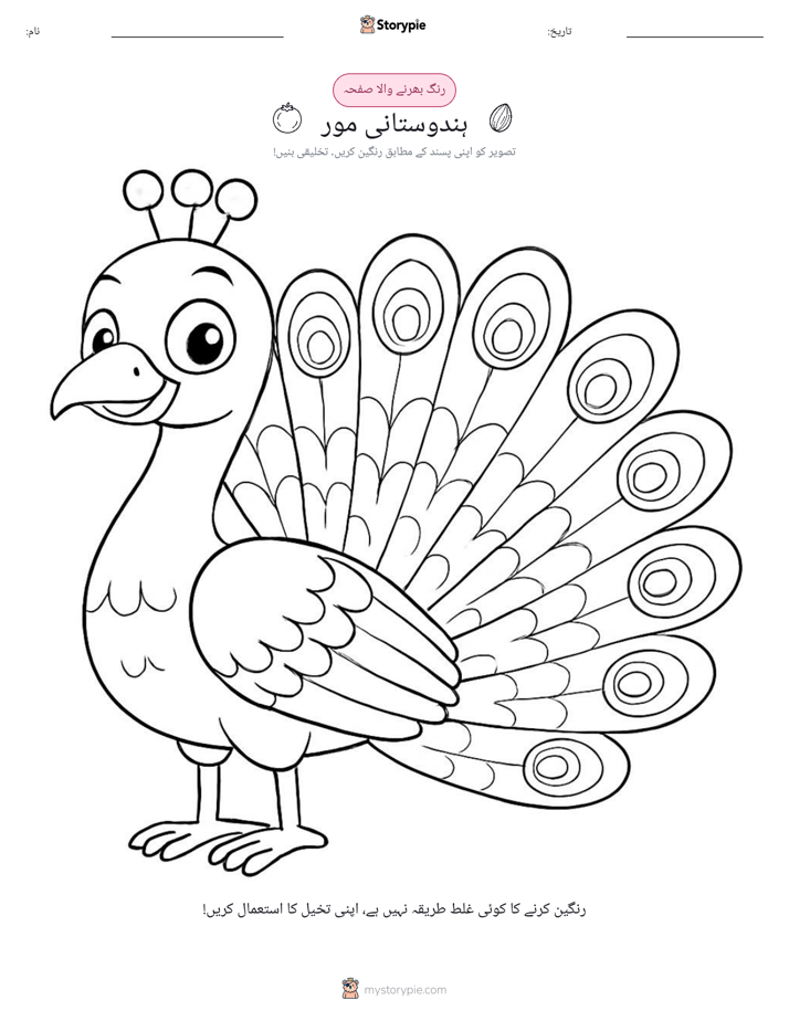 رنگ بھرنے کا صفحہ