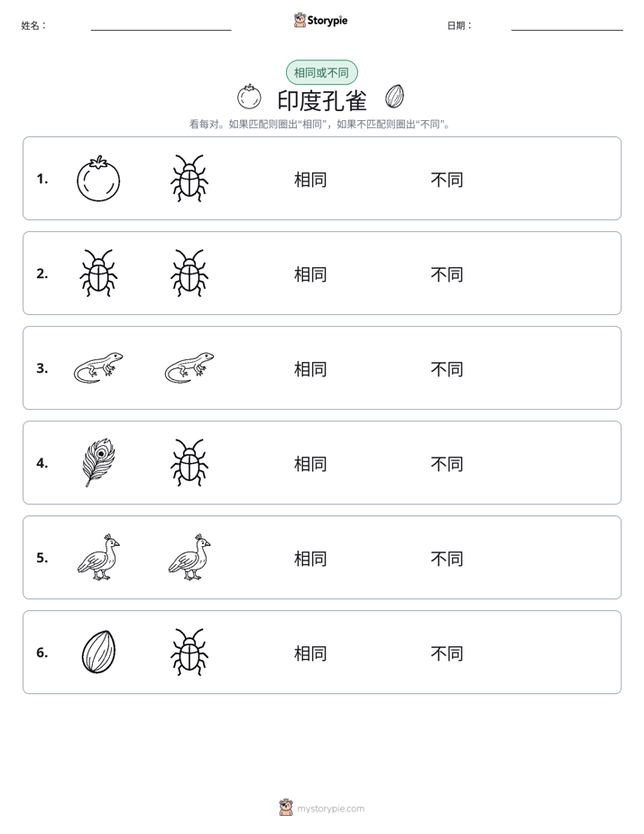 相同或不同
