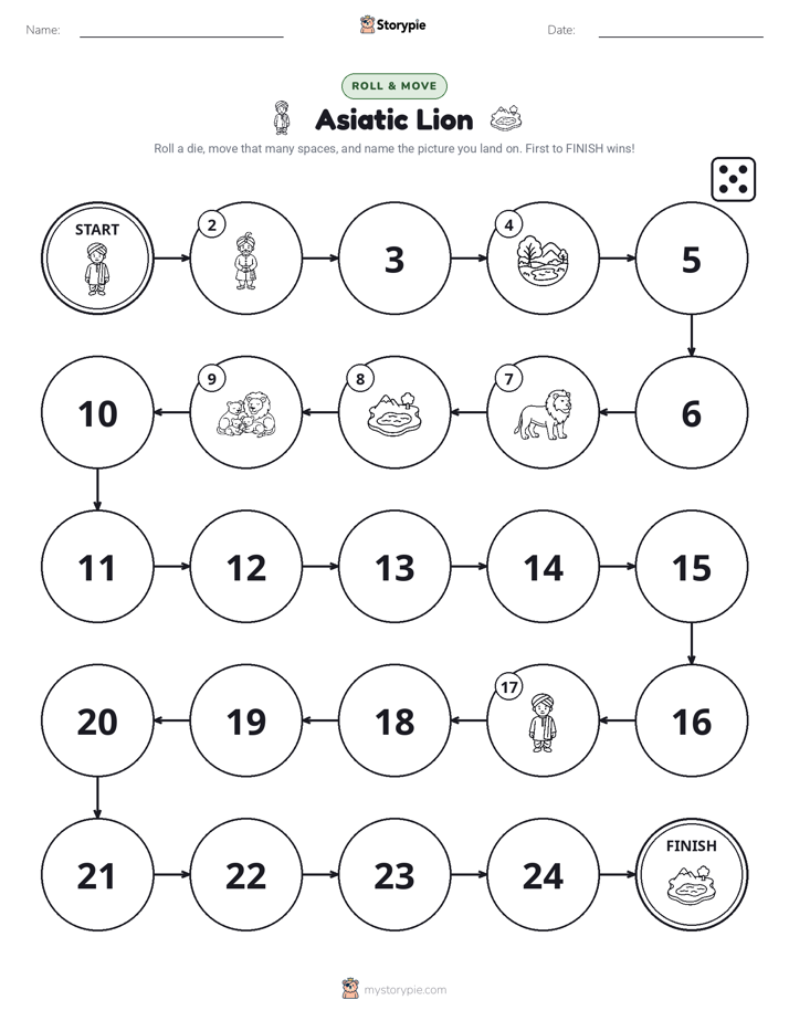 Roll & Move Game