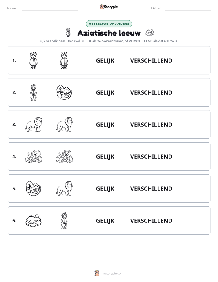 Zelfde of Verschillend
