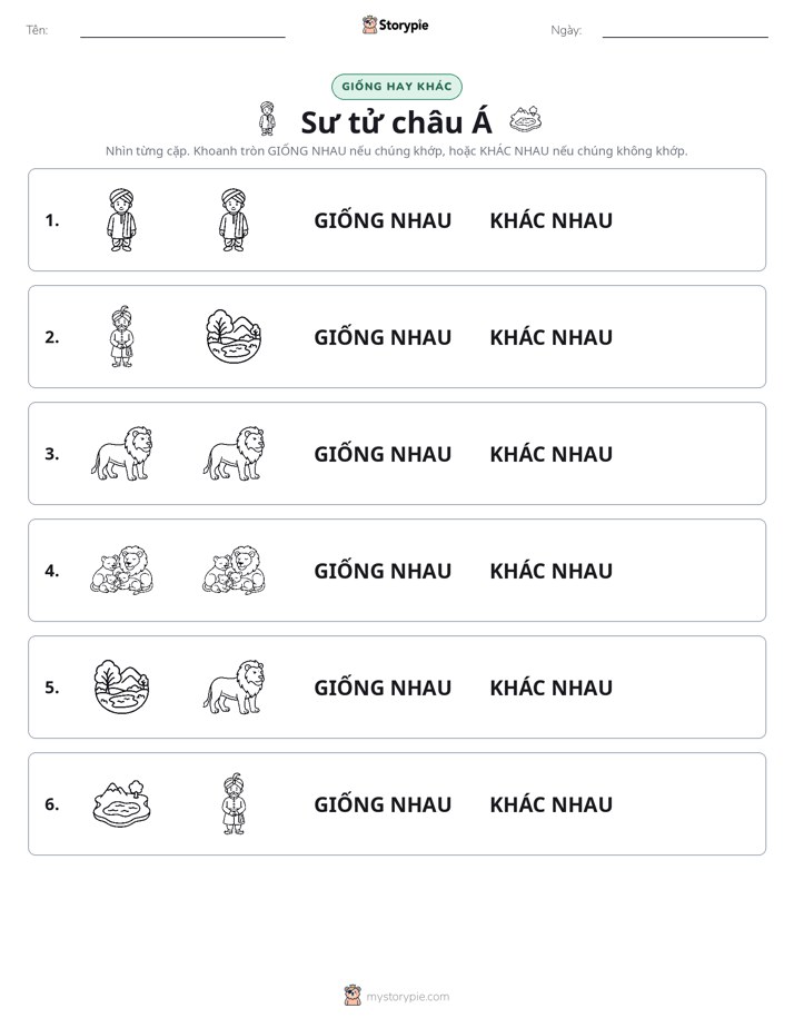 Giống Hay Khác