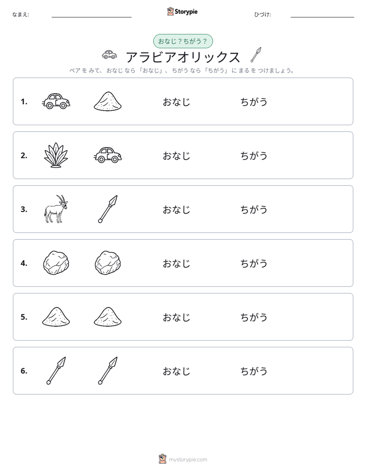 同じか違うか