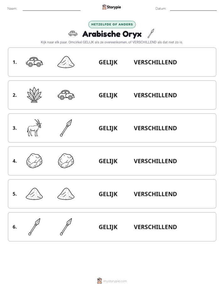 Zelfde of Verschillend