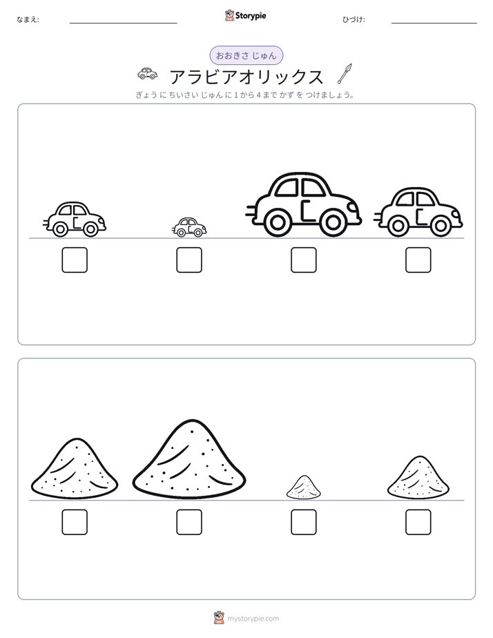 サイズ順