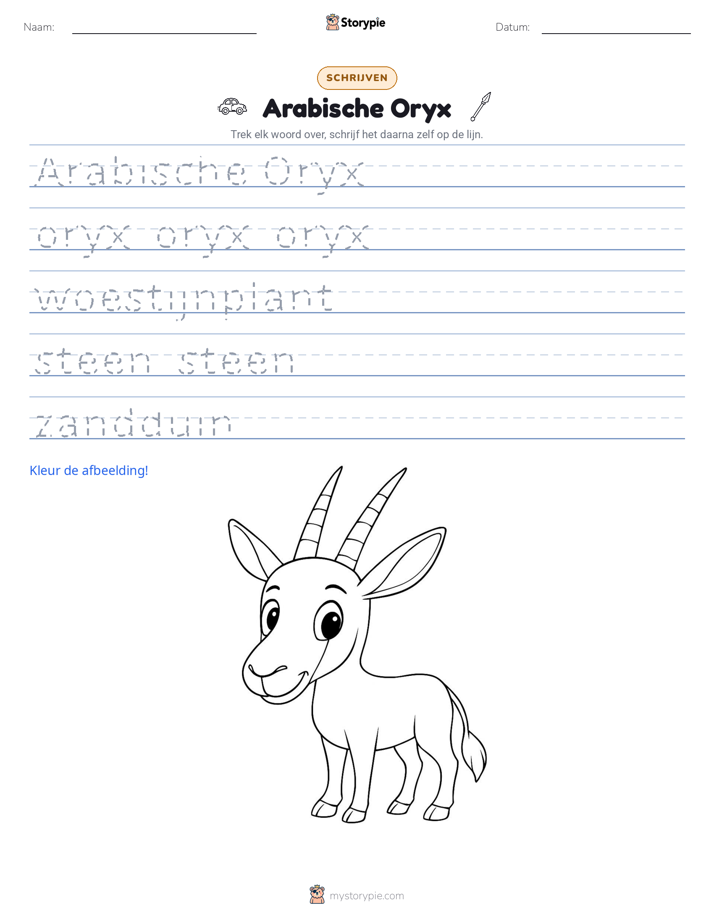 Schrijf Oefening