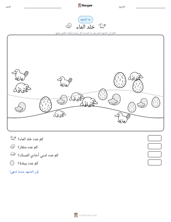 مشهد العد
