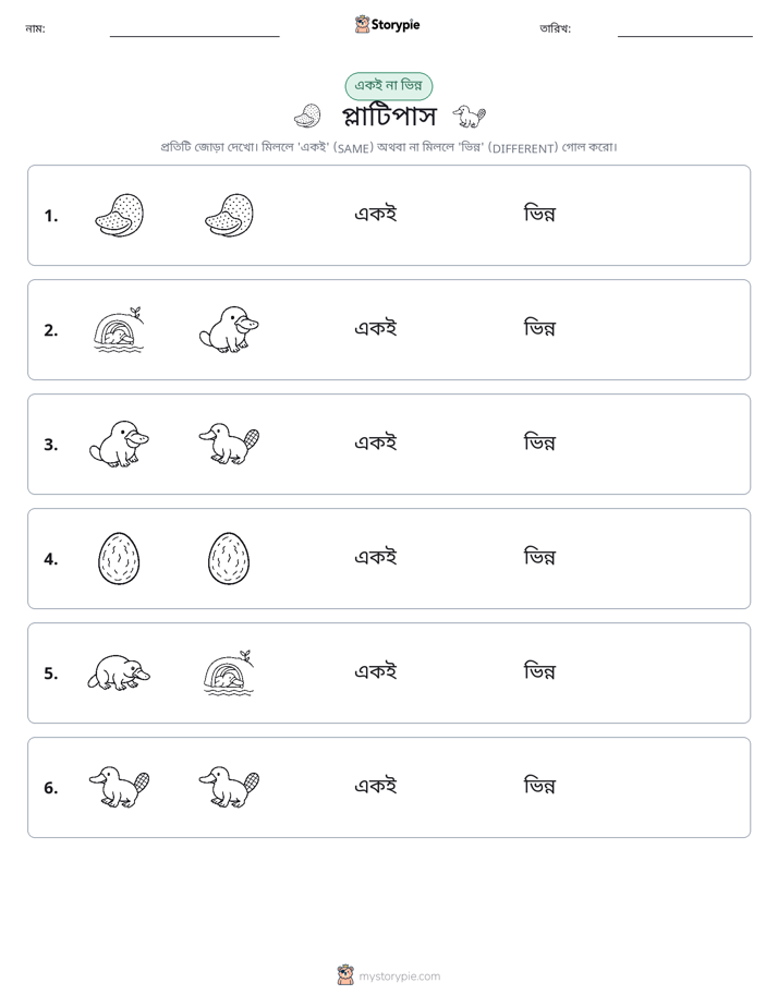 একই বা ভিন্ন