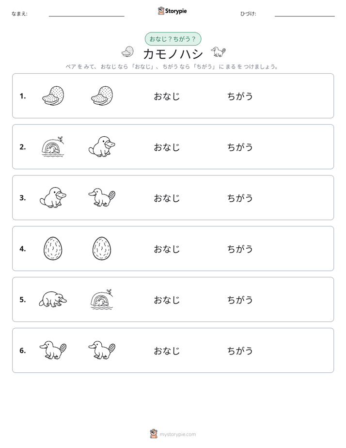 同じか違うか