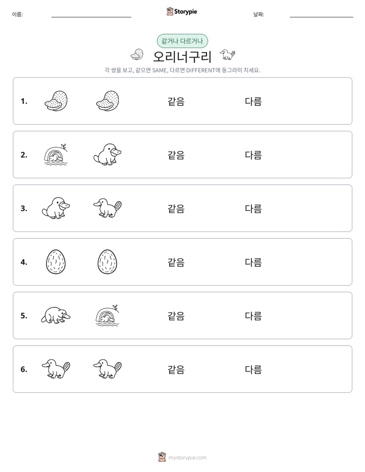 같은 것 또는 다른 것