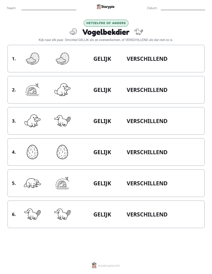 Zelfde of Verschillend