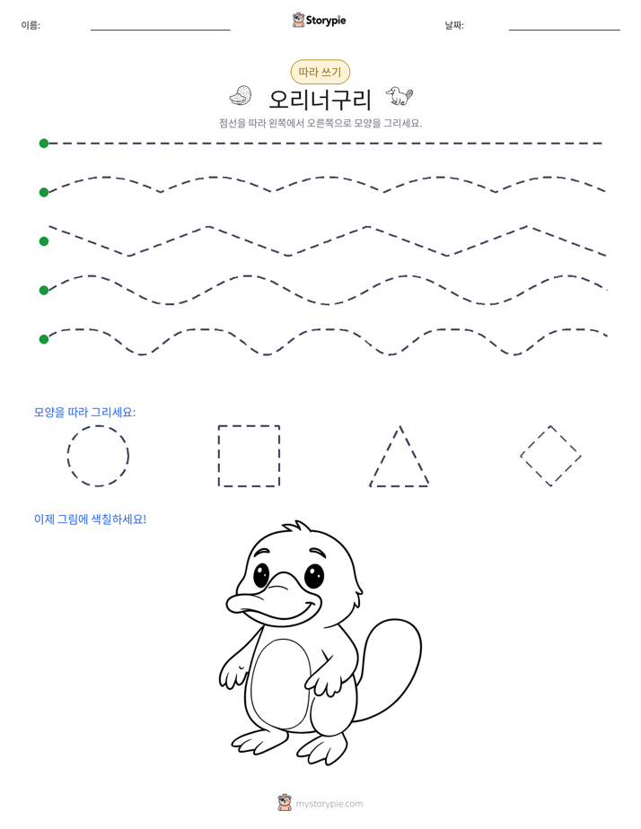 따라 쓰기