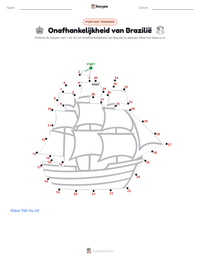 Onafhankelijkheid van Brazilië afdrukbare werkblad voorbeeld