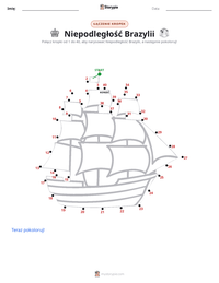 Podgląd drukowalnego arkusza ćwiczeń Niepodległość Brazylii