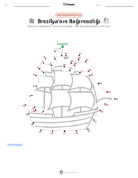 Brezilya'nın Bağımsızlığı yazdırılabilir çalışma sayfası önizlemesi