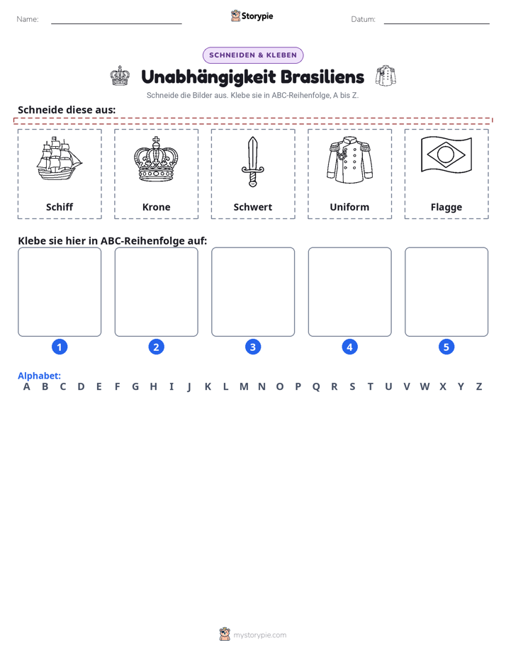 Schneiden & Einfügen Alphabet