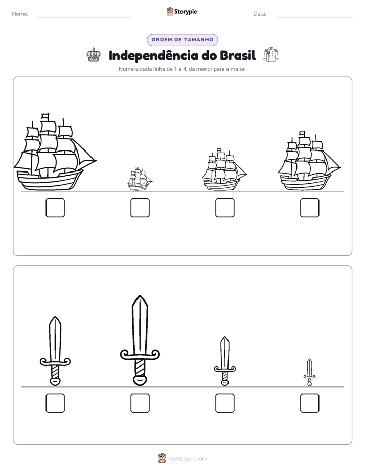 Ordem de Tamanho