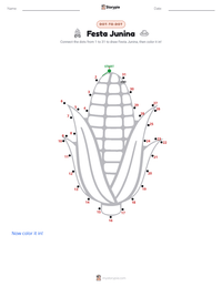 Festa Junina printable worksheet preview