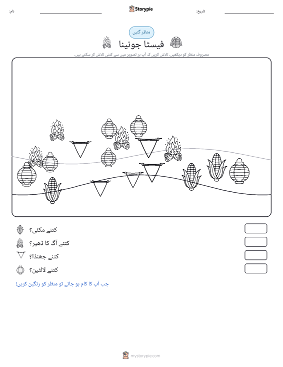 گنتی کا منظر