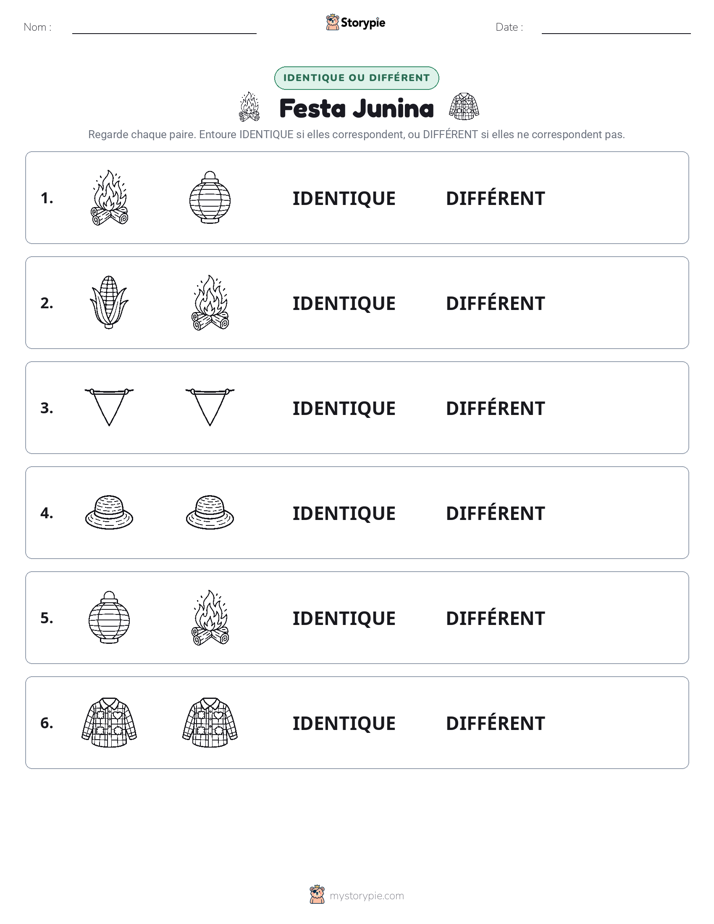 Identique ou Différent