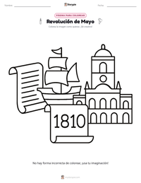 Vista previa de la hoja de trabajo imprimible de Revolución de Mayo