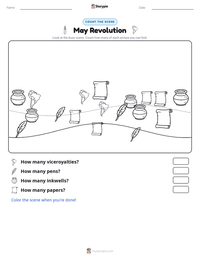 May Revolution printable worksheet preview