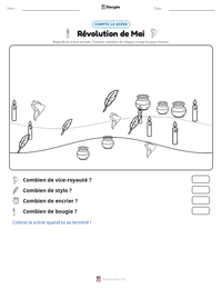 Aperçu de la feuille de travail imprimable Révolution de Mai