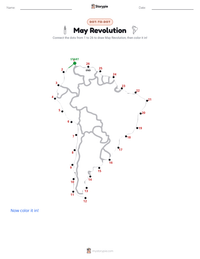 May Revolution printable worksheet preview