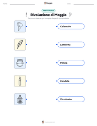 Anteprima della scheda stampabile di Rivoluzione di Maggio