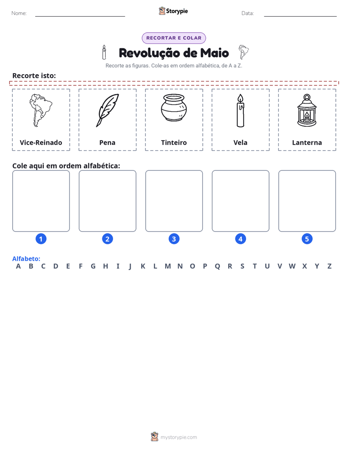 Recortar & Colar Alfabeto