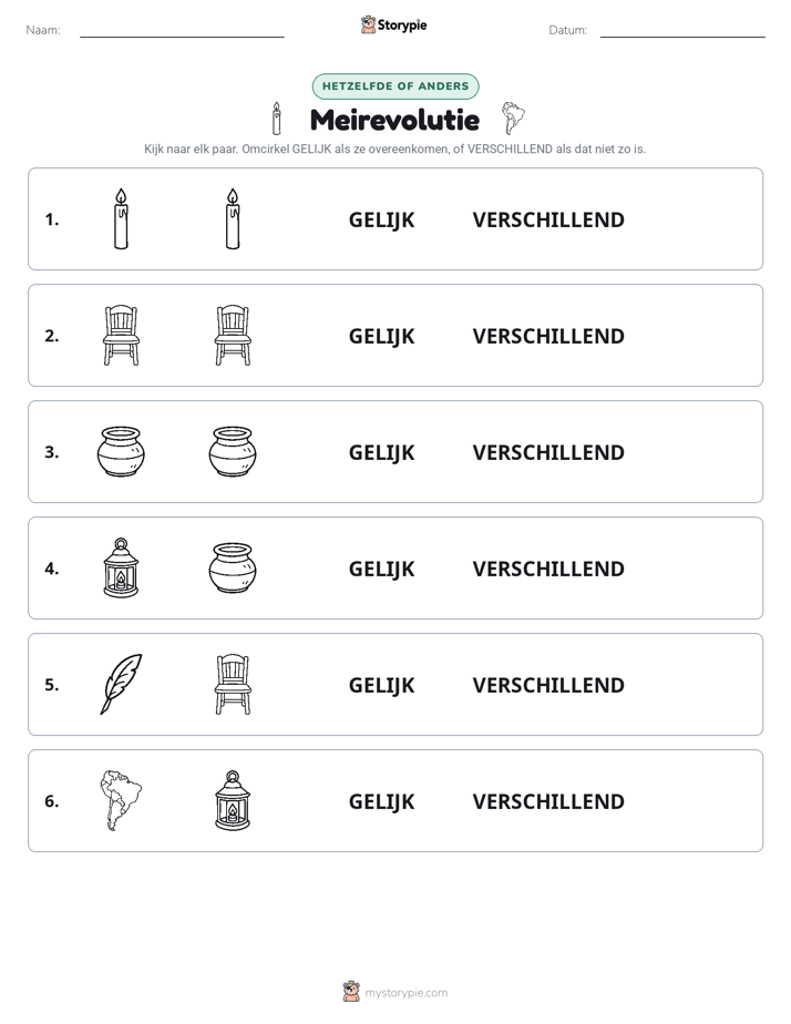 Zelfde of Verschillend