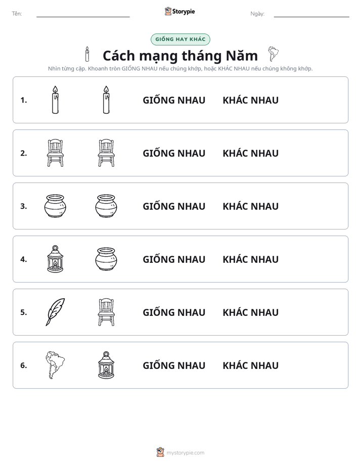 Giống Hay Khác