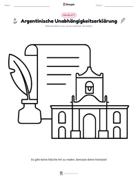 Argentinische Unabhängigkeitserklärung druckbare Arbeitsblatt Vorschau