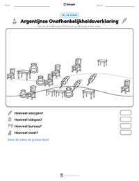 Argentijnse Onafhankelijkheidsverklaring afdrukbare werkblad voorbeeld