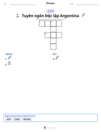 Xem trước tài liệu in sẵn Tuyên ngôn Độc lập Argentina