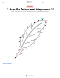 Argentine Declaration of Independence printable worksheet preview
