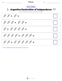 Argentine Declaration of Independence printable worksheet preview