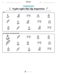 Xem trước tài liệu in sẵn Tuyên ngôn Độc lập Argentina