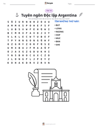 Xem trước tài liệu in sẵn Tuyên ngôn Độc lập Argentina