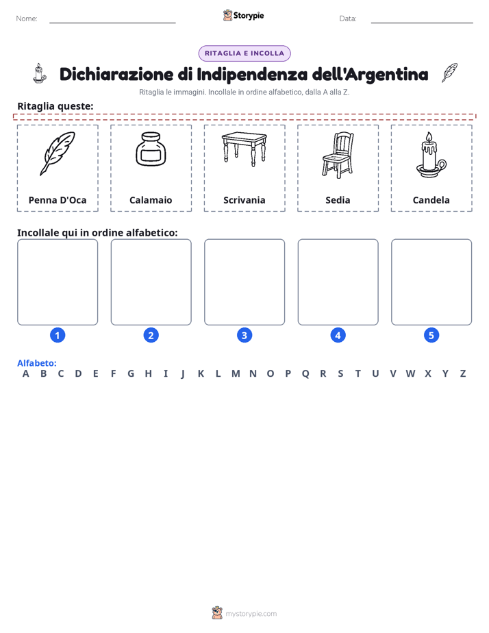 Taglia & Incolla Alfabeto