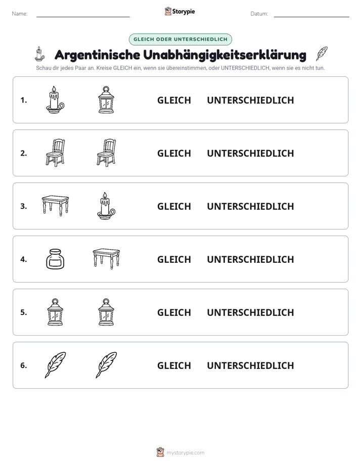 Gleich oder Anders