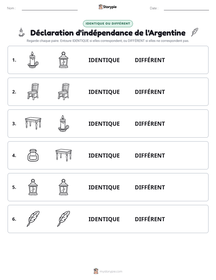 Identique ou Différent