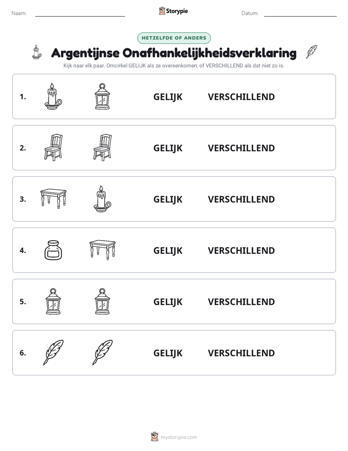 Zelfde of Verschillend