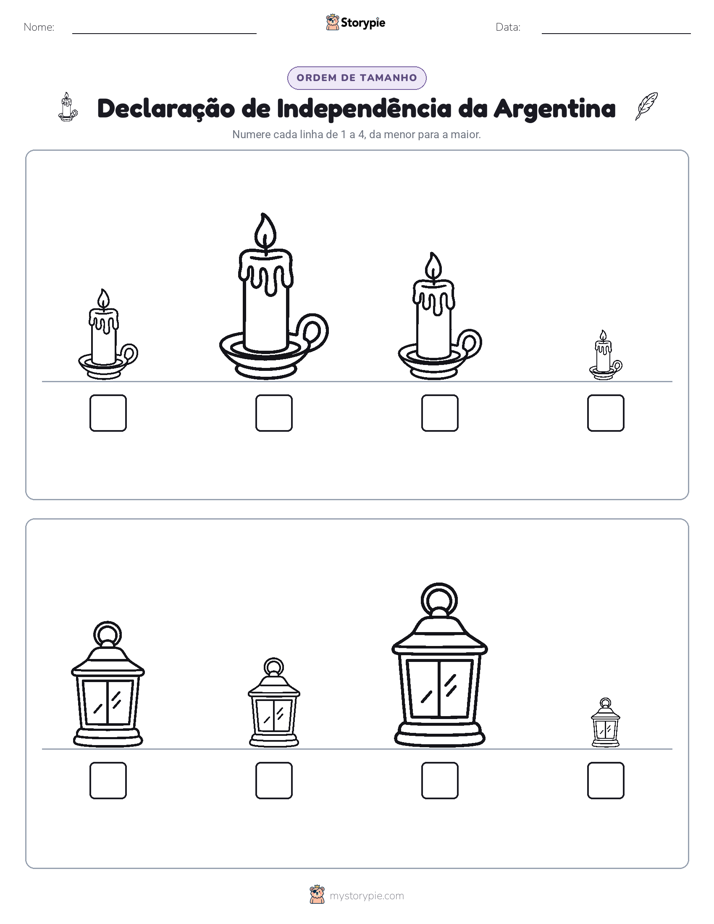 Ordem de Tamanho