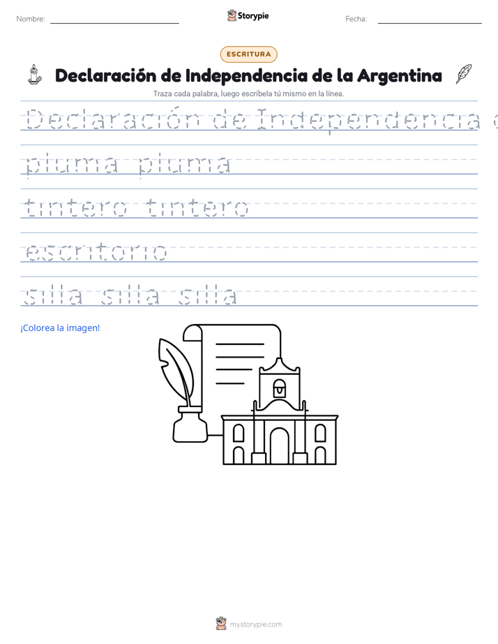 Práctica de Escritura