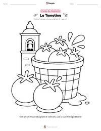 Anteprima della scheda stampabile di La Tomatina